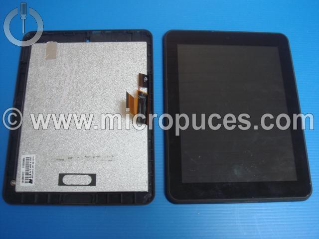 Module cran + vitre tactile marron pour SMART TAB 8002 8003 8" (LED F0264)