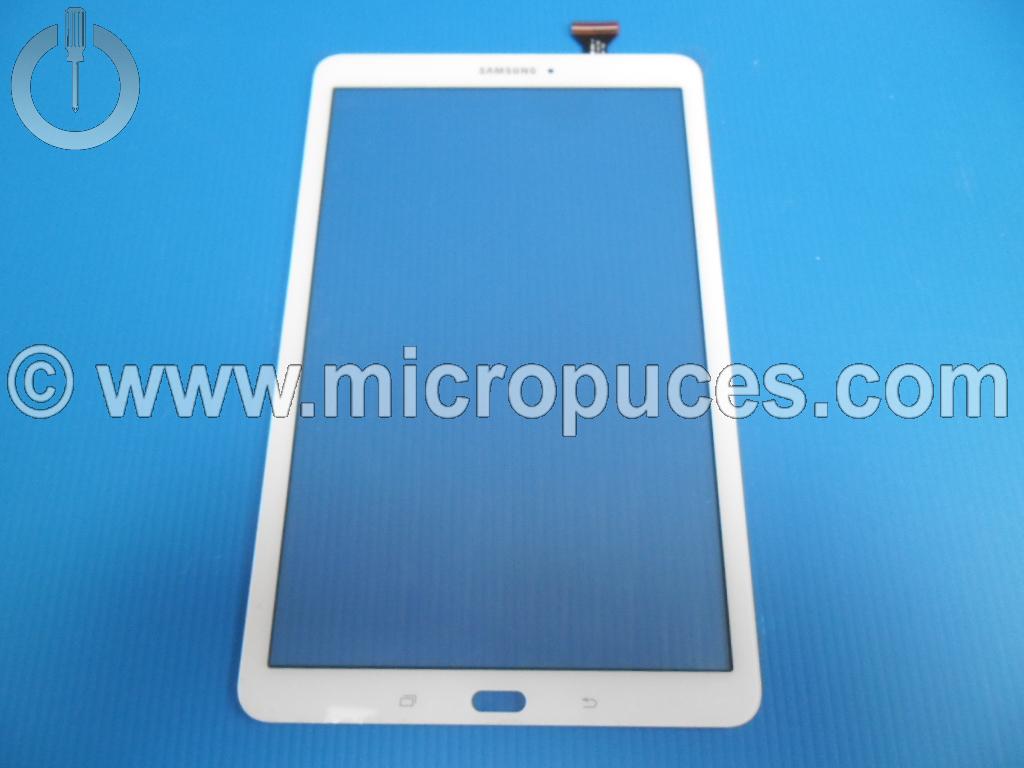 Vitre tactile blanche pour Galaxy Tab E 9,6" SM-T560