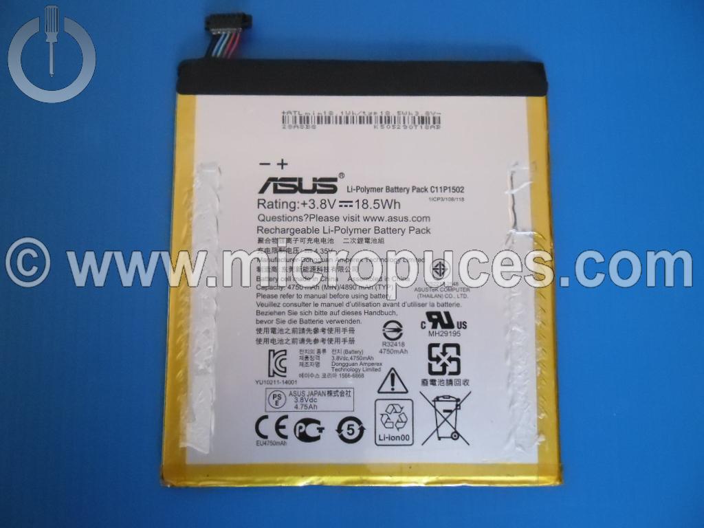 Batterie d'origine C12P1301 pour ASUS Zenpad