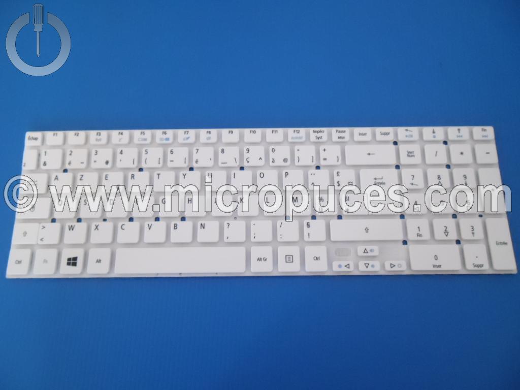 Clavier NEUF AZERTY blanc pour ACER Aspire V3-572G