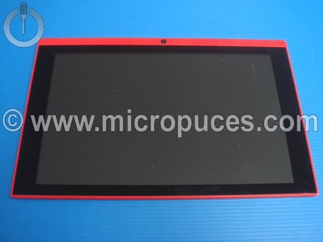 Module écran + vitre tactile rouge pour CARREFOUR CT1030 10"