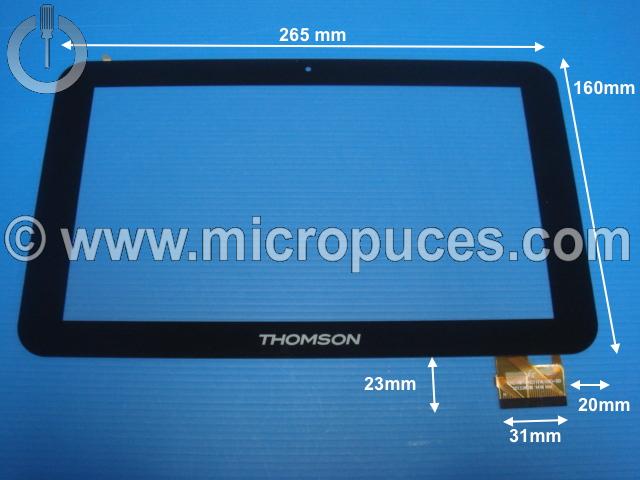 Vitre tactile * NEUVE * noire 10,1" pouces FPC-TP101031(YK108)-00 60 pin