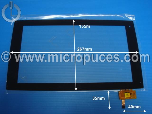 Vitre tactile * NEUVE * noire RS10F130 (10 pin)