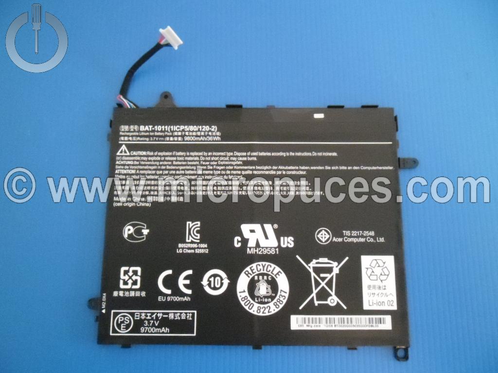 Batterie d'origine pour ACER Iconia A510 A700