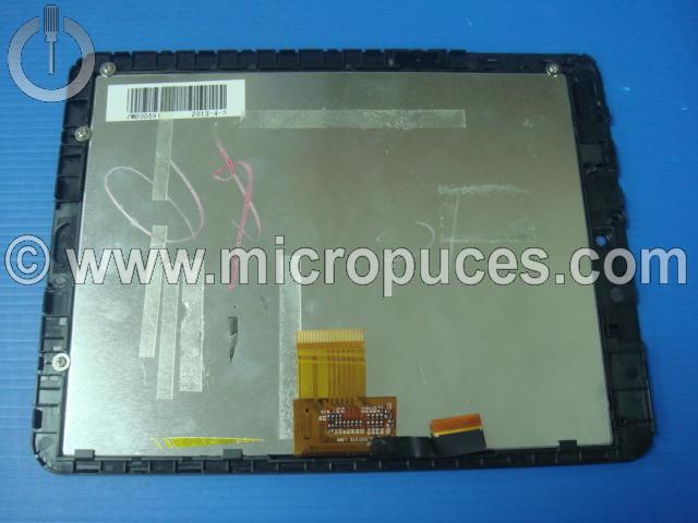 Module cran + vitre tactile noir pour CARREFOUR CT810 8"