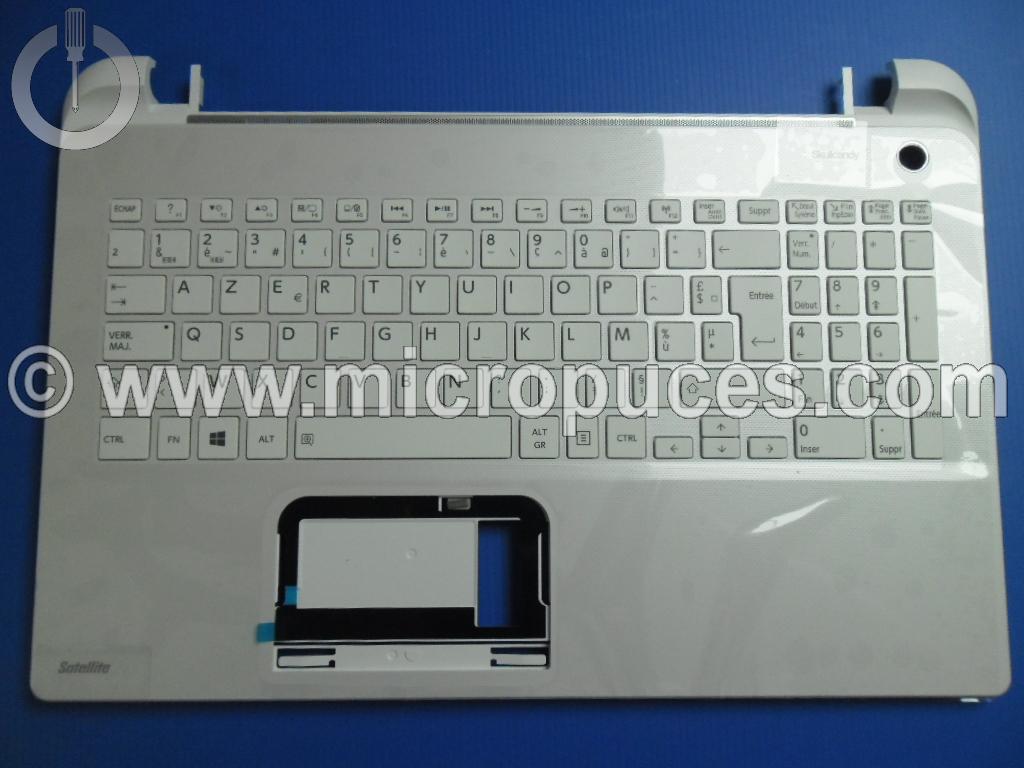 Clavier + plasturgie de base blanche pour TOSHIBA Satellite L50-B