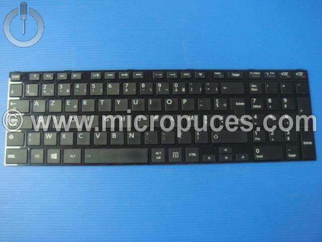 Clavier AZERTY noir pour TOSHIBA Satellite C855 L850