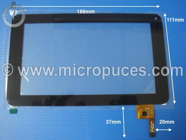 Vitre tactile * NEUVE * noire 7" silead HLD-0726 12 pin