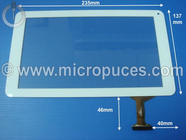 Vitre tactile * NEUVE * blanche 9" pouces 50 pin FPC-CY90S097-00 ou compatible