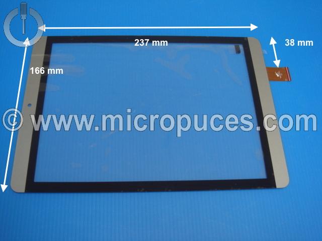 Vitre tactile * NEUVE * noire et grise PB97A2474 ZJX pour tablette 9.7" pouces (57 pin)