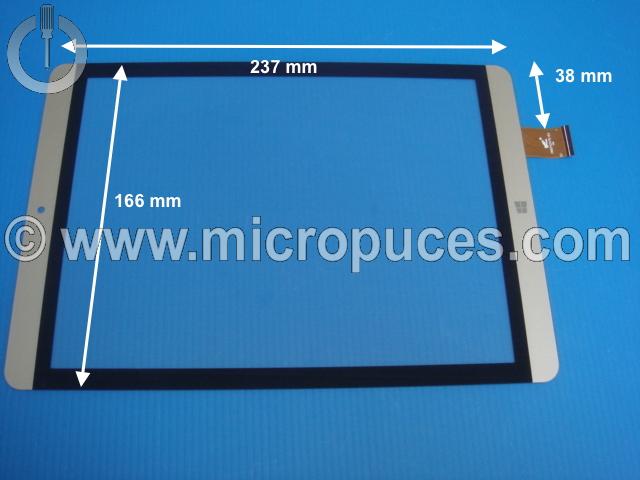 Vitre tactile * NEUVE * noire et or PB97A2475-R3 pour tablette 9.7" pouces (57 pin)