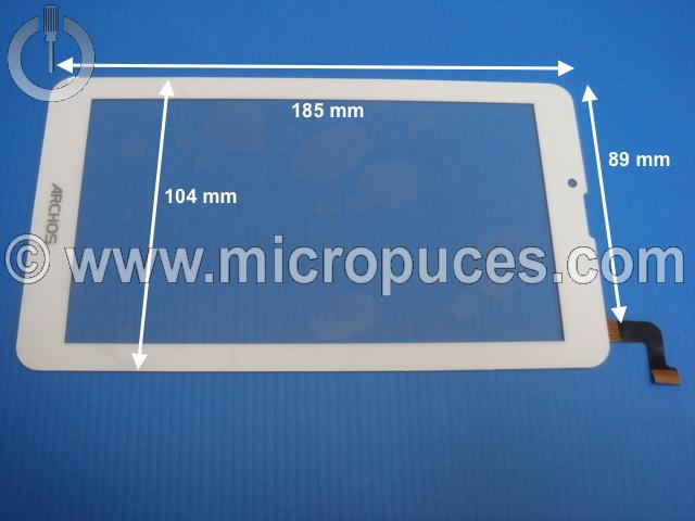 Vitre tactile * NEUVE * blanche 7" pouces CN085FPC-V0 ou compatible (31 pin)