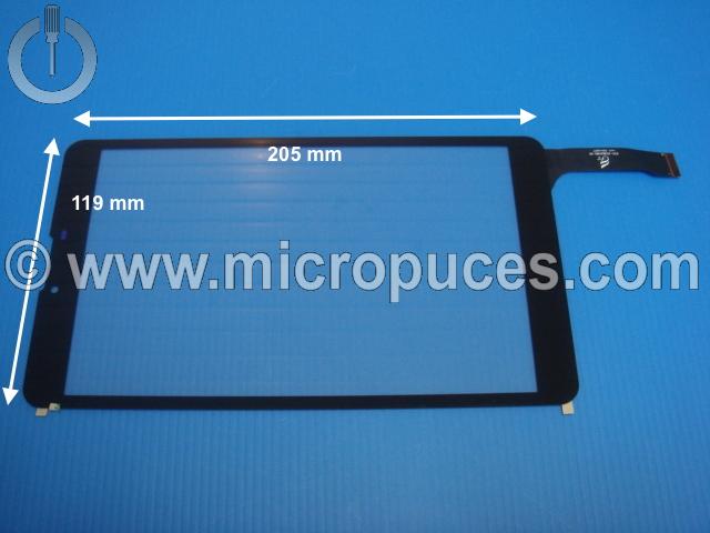 Vitre tactile * NEUVE * noire FPC-FC80J095-01