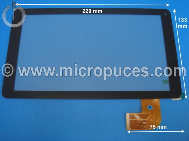 Vitre tactile * NEUVE * noire 9" pouces 40 pin ZHC-0421B ou compatible