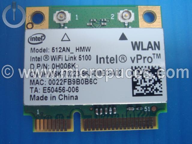 Carte WIFI PciExpress INTEL 512AN_HMW