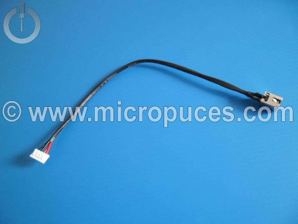Cable alimentation pour TOSHIBA Satellite C850 (23 cm)