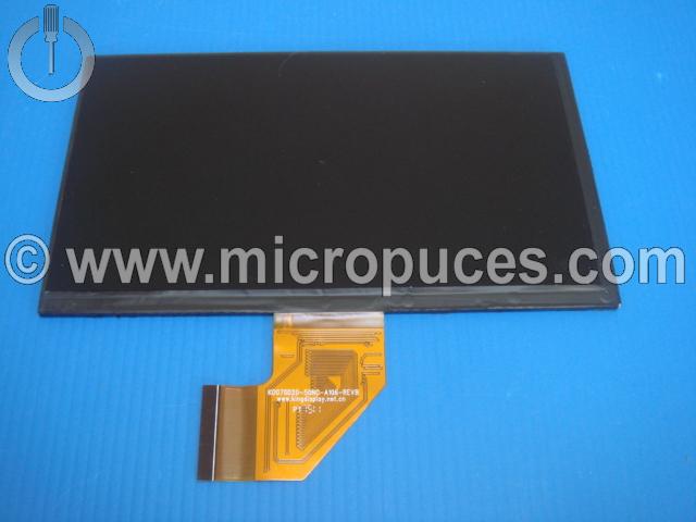 Dalle LED 7" slim nappe 50 pins 164 x 98 x 3 coudée pour tablette 7"