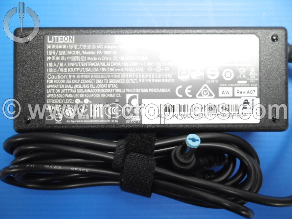 Chargeur d'origine 90W pour ACER Aspire