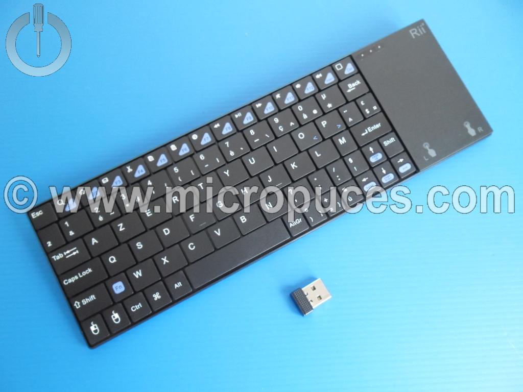Clavier * NEUF * sans fils AZERTY avec touchpad Rii K12+