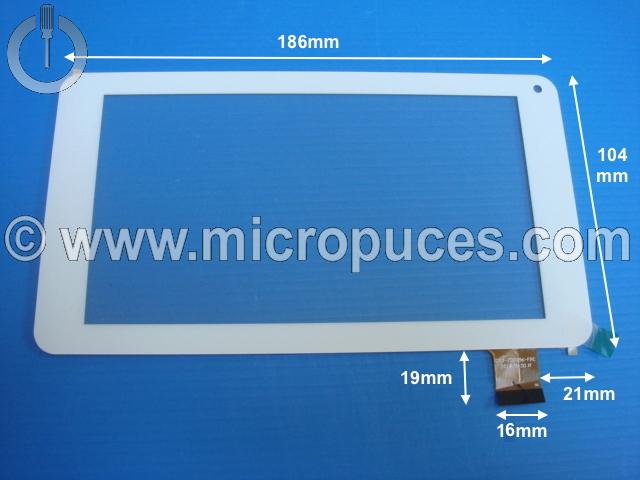 Vitre tactile * NEUVE * blanche 30 pin XC-PG0700-028-A2-FPC