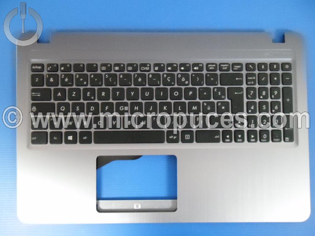 Clavier + plasturgie du dessus NEUF AZERTY gris pour ASUS X540 R540 F540