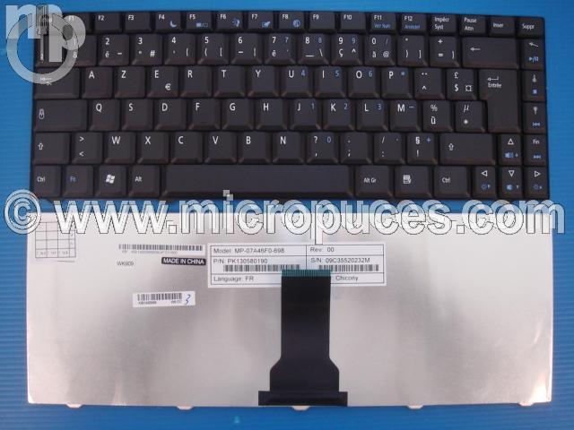 Clavier AZERTY pour ACER EMachines D520 D720 E520 E720