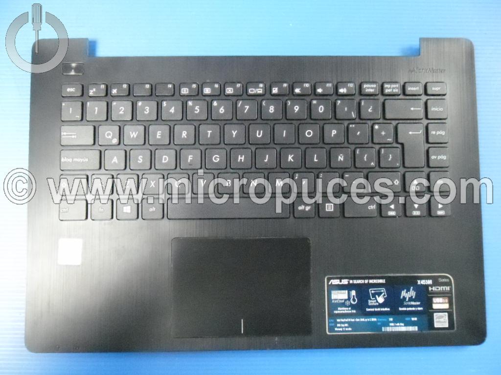 Clavier + top cover noir QWERTY pour ASUS D453 F453 X453