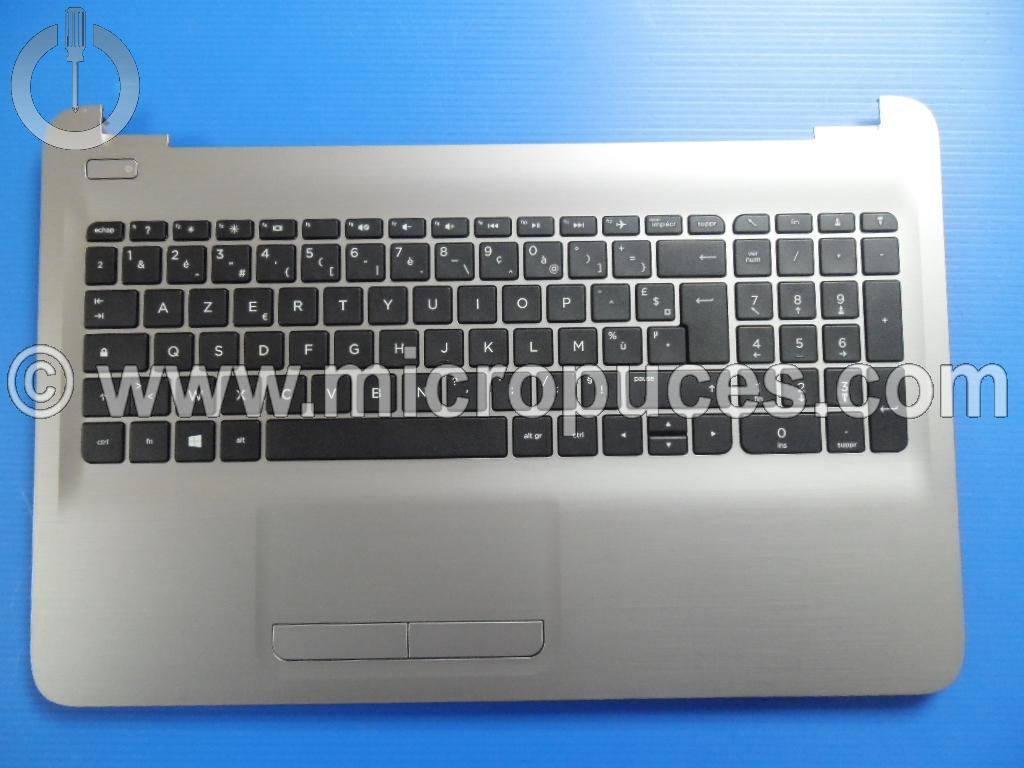 Clavier * NEUF * AZERTY + plasturgie grise pour HP Pavilion 15-ayXXX
