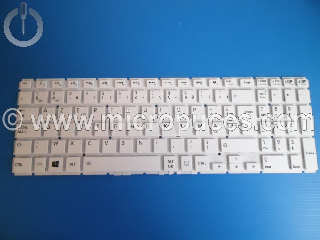 Clavier AZERTY * NEUF * blanc pour TOSHIBA L50-B