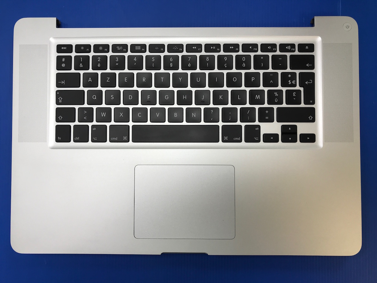 Clavier AZERTY + top case pour APPLE Macbook Pro 15,4" A1286