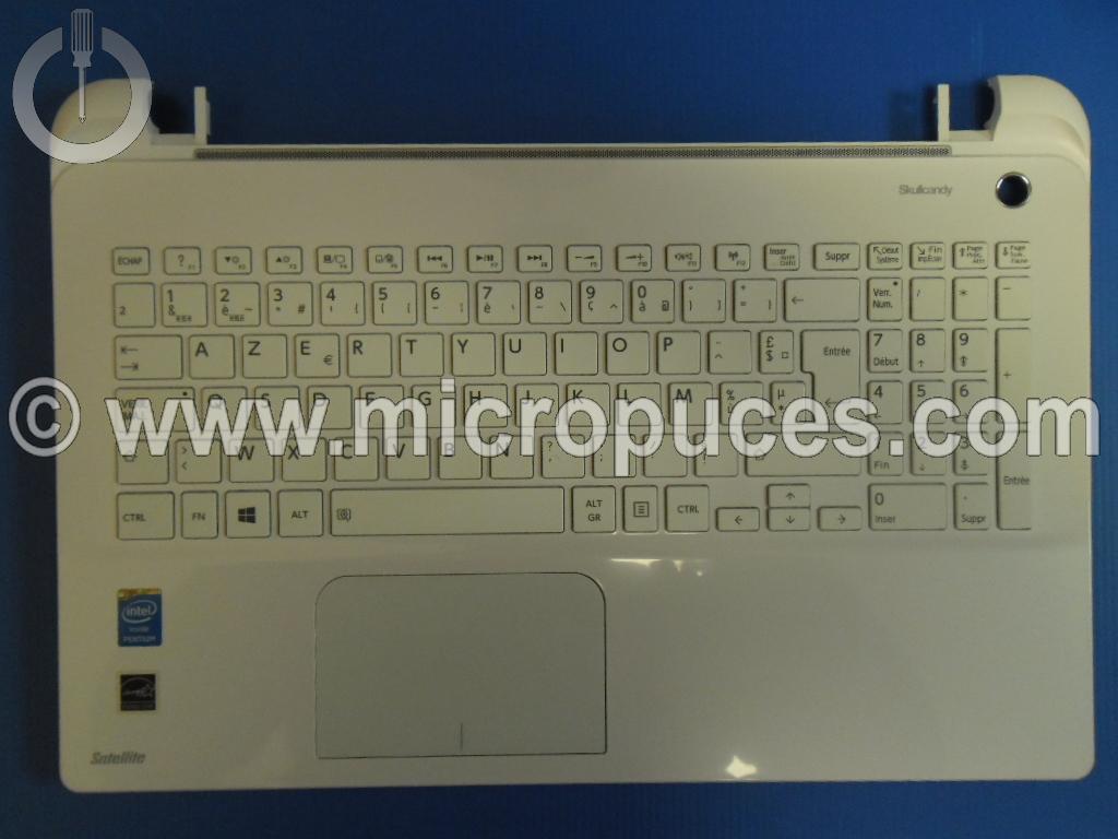 Clavier + plasturgie blanc pour TOSHIBA L50-B