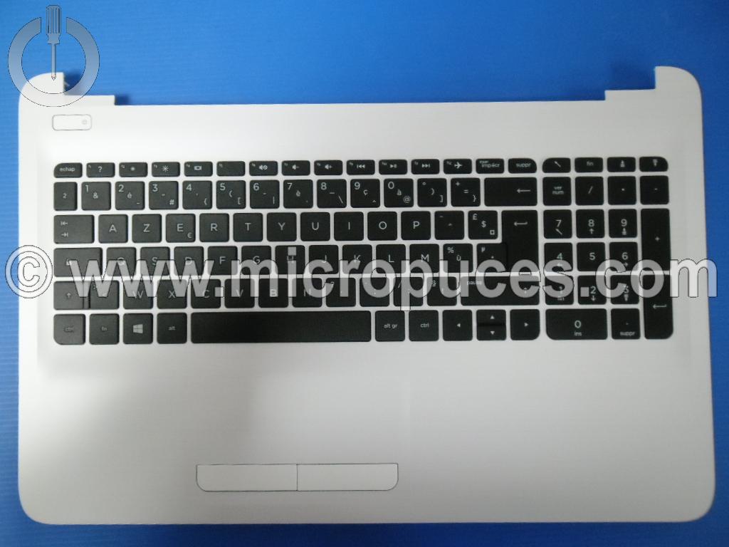 Clavier * NEUF * AZERTY + plasturgie blanche pour HP 15-ayxxxxx