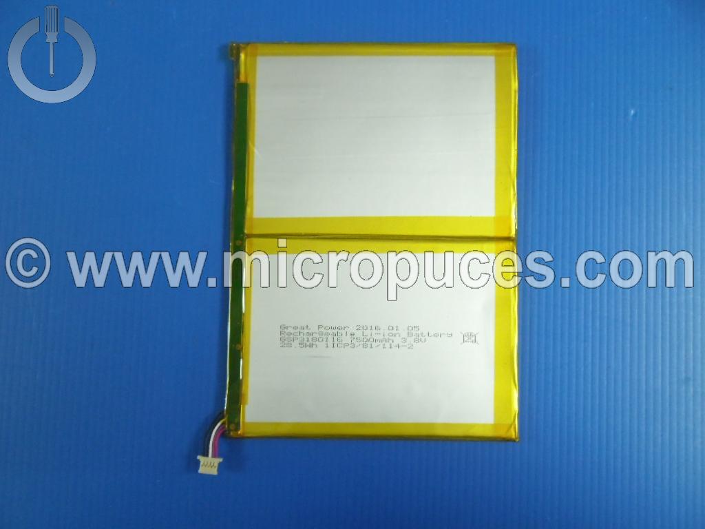 Batterie d'origine pour tablette 3,8v 7500mAh ( 115 x 160 )