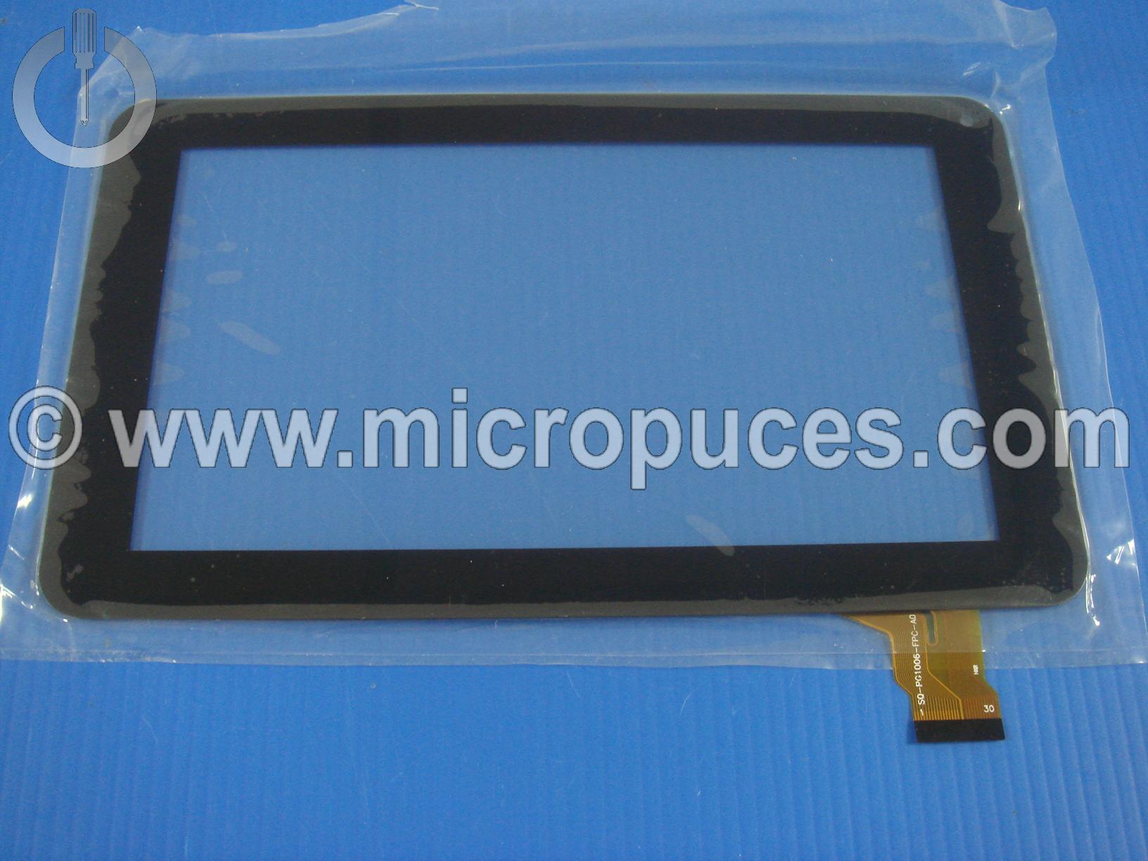 Vitre tactile * NEUVE * noire pour tablette 7 pouces (30 pin) - version 111mm