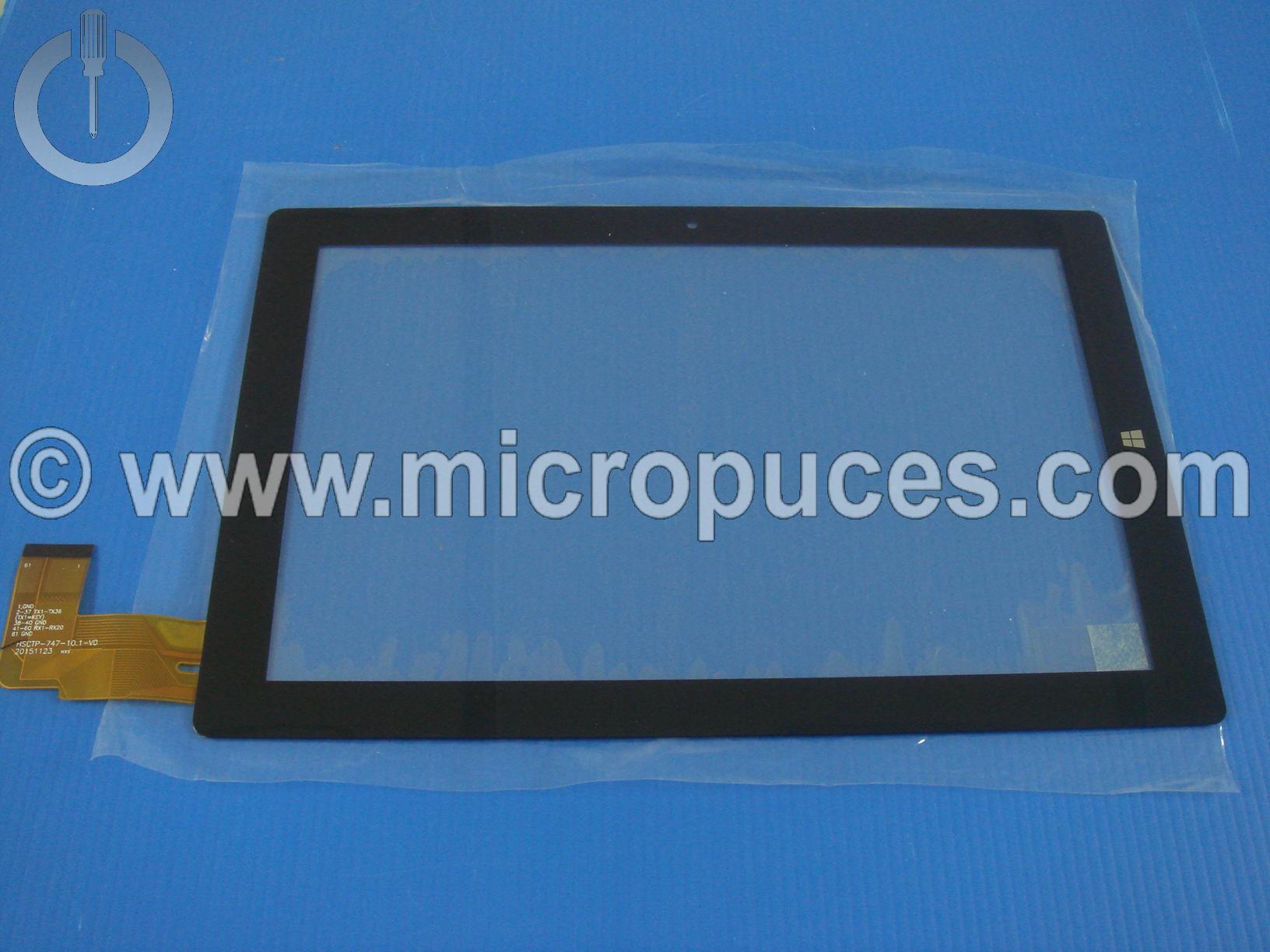 Vitre tactile * NEUVE * noire 10,1" HSCTP-747-10.1-V0 ou compatible