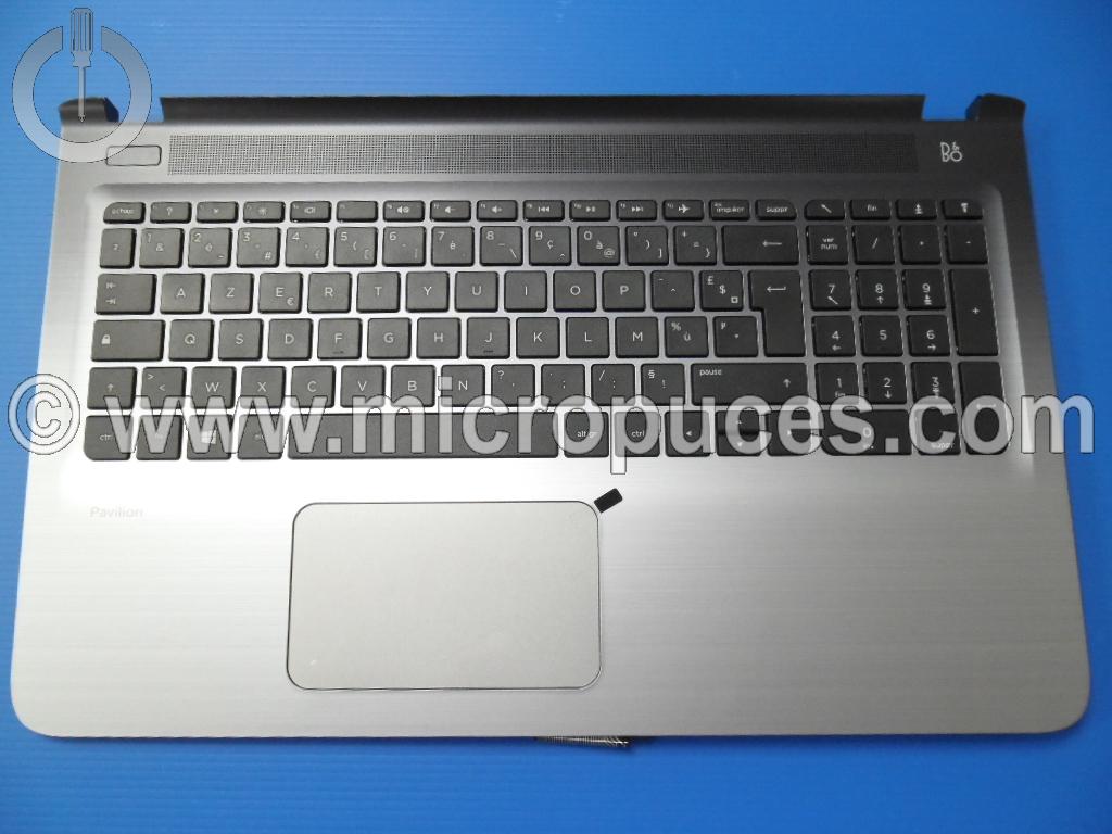 Clavier + plasturgie grise AZERTY pour HP Pavilion 15-abXXX