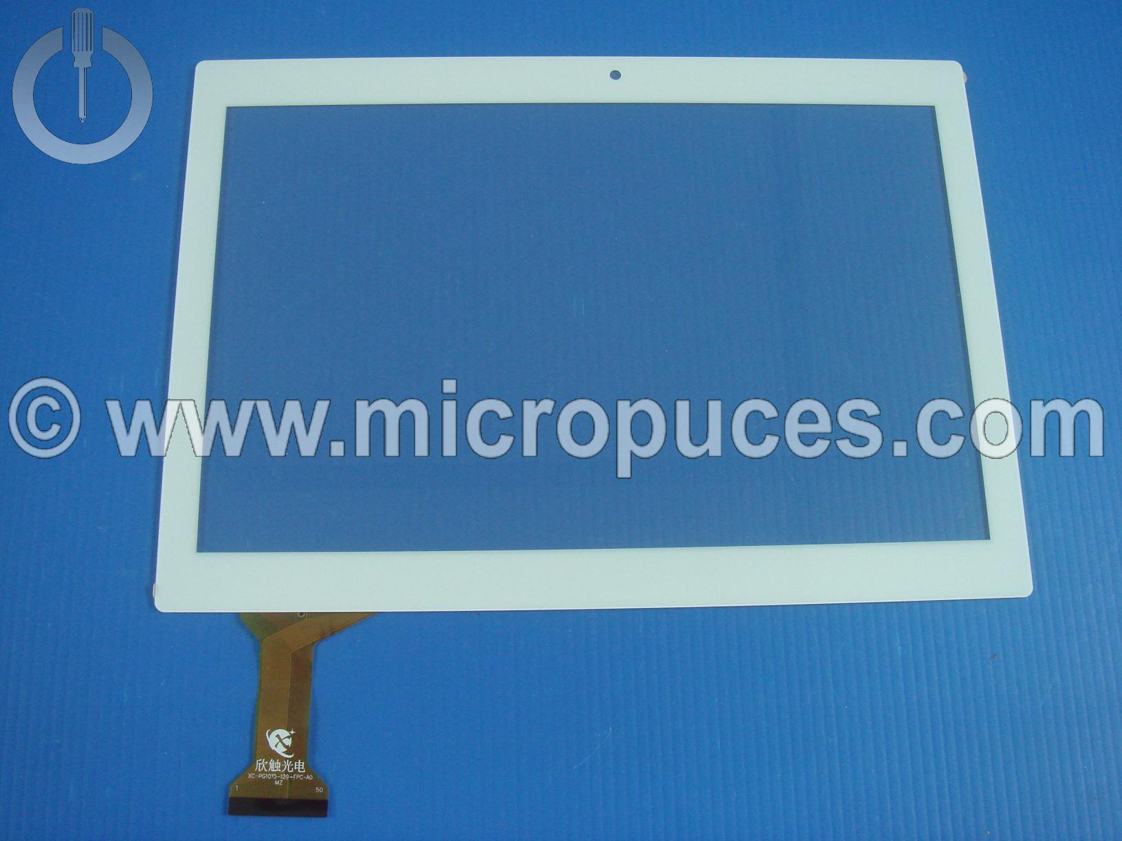 Vitre tactile blanche 10,1" XC-PG1010-129-FPC-A0