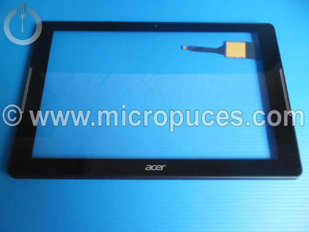 Vitre tactile noire + contour pour ACER Iconia B3-A20 B3-A30