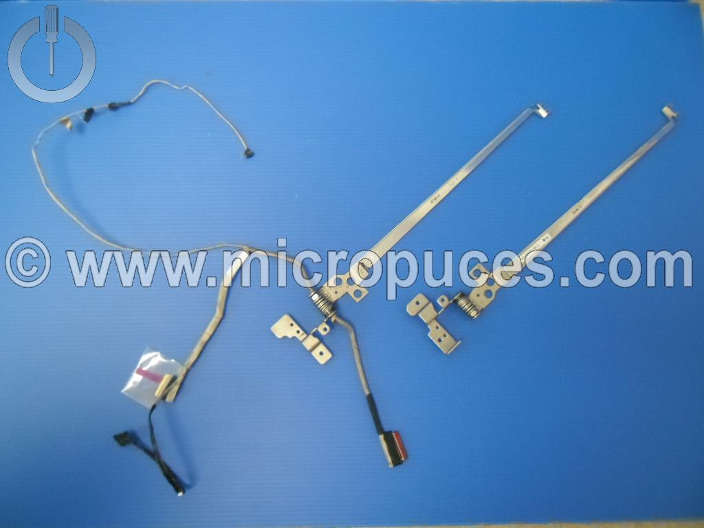 Jeu de charnière + Nappe vidéo pour LENOVO Flex2-14D