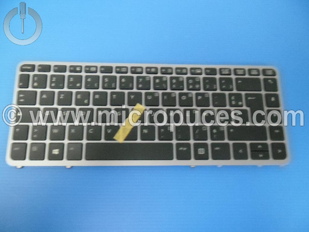 Clavier Azerty gris pour HP EliteBook 840 G1 G2 850 G2
