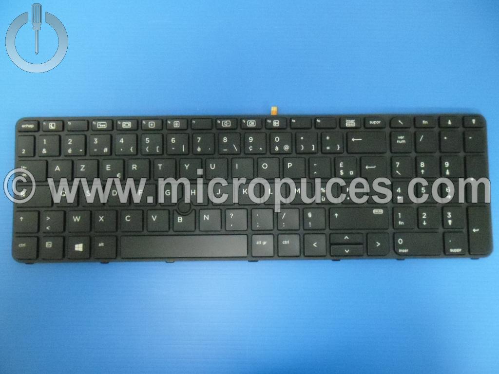 Clavier Azerty pour HP Probook 650 G2 655 G2 rétro éclairé