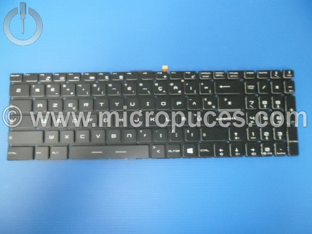 Clavier d'origine rétro-éclairé blanc pour MSI