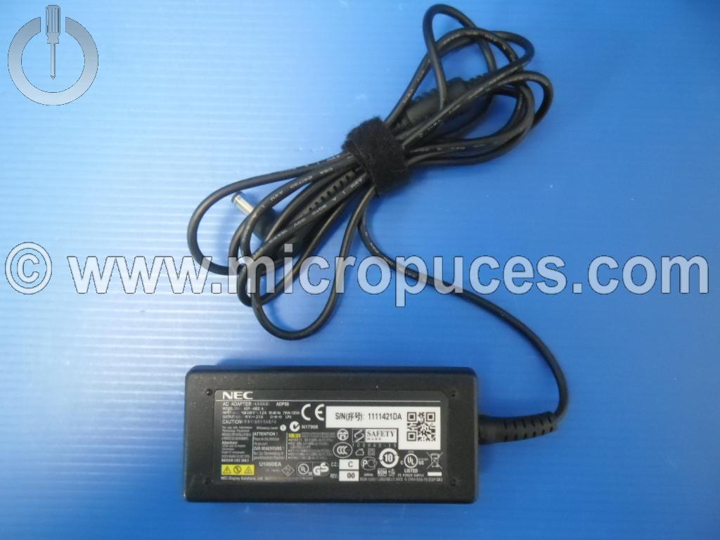 Chargeur Alimentation 19V 2.1A