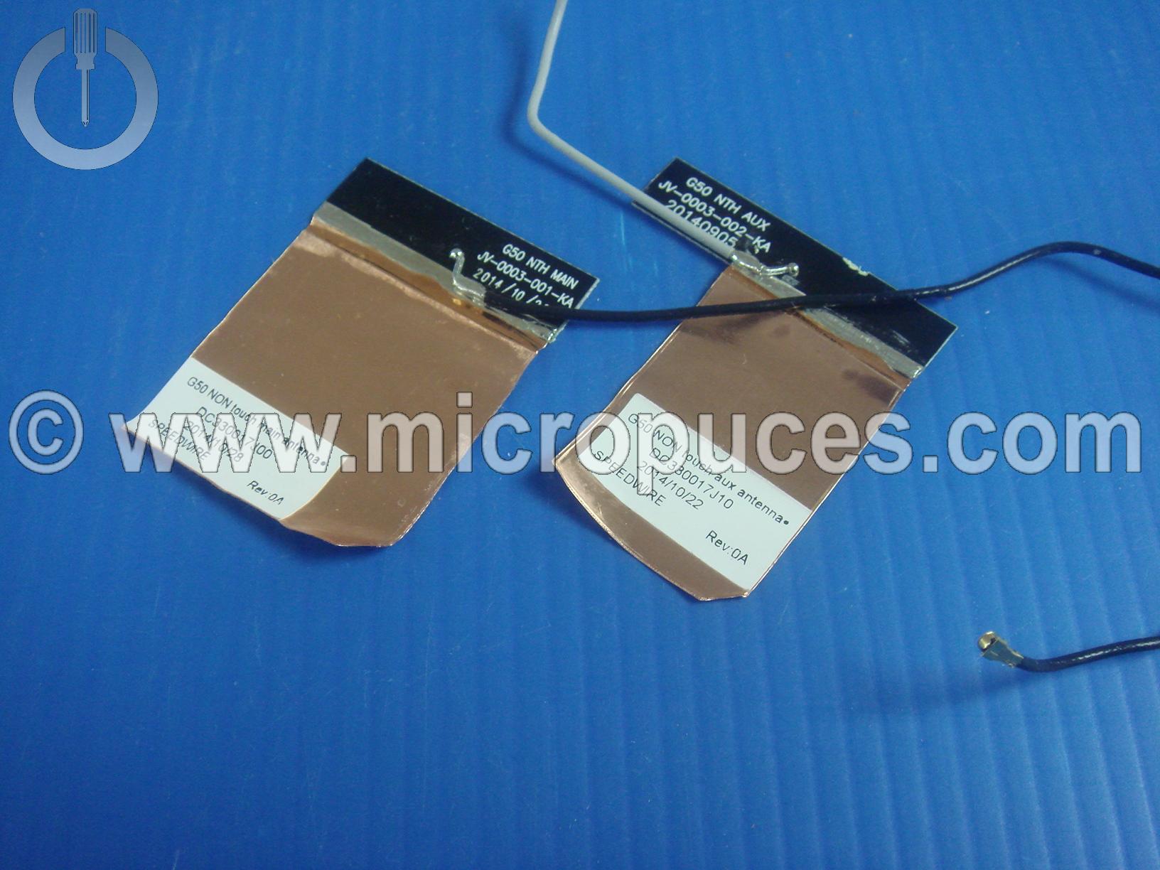 Antennes wifi pour LENOVO G50-30 45 70 et 80