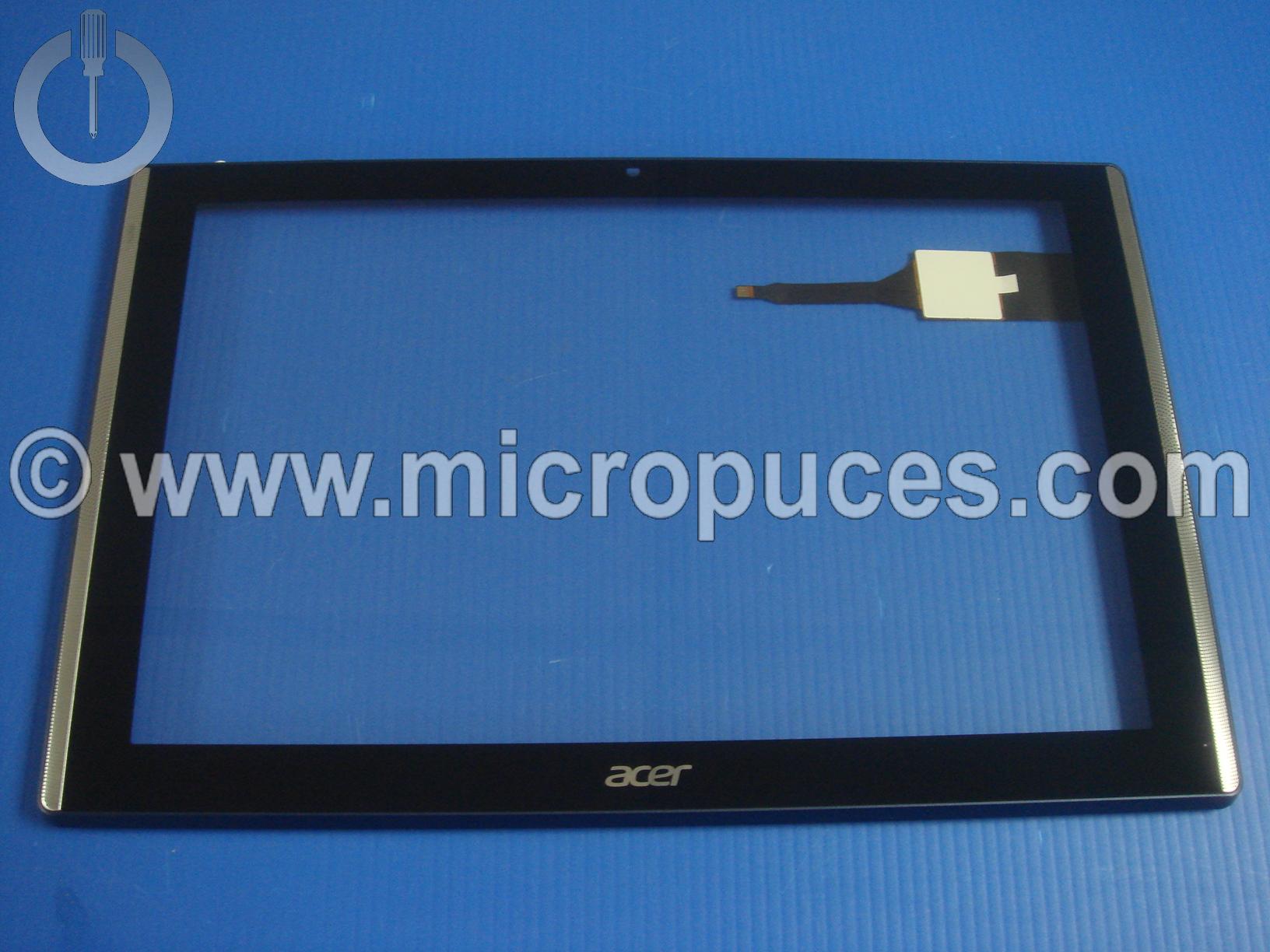 Vitre tactile bleue + contour pour ACER Iconia B3-A40