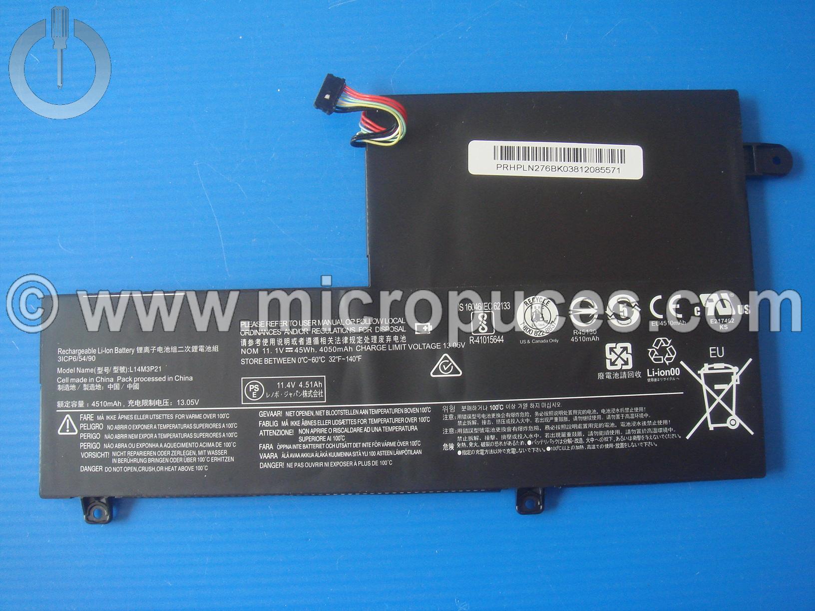 Batterie de remplacement pour LENOVO Yoga et Ideapad