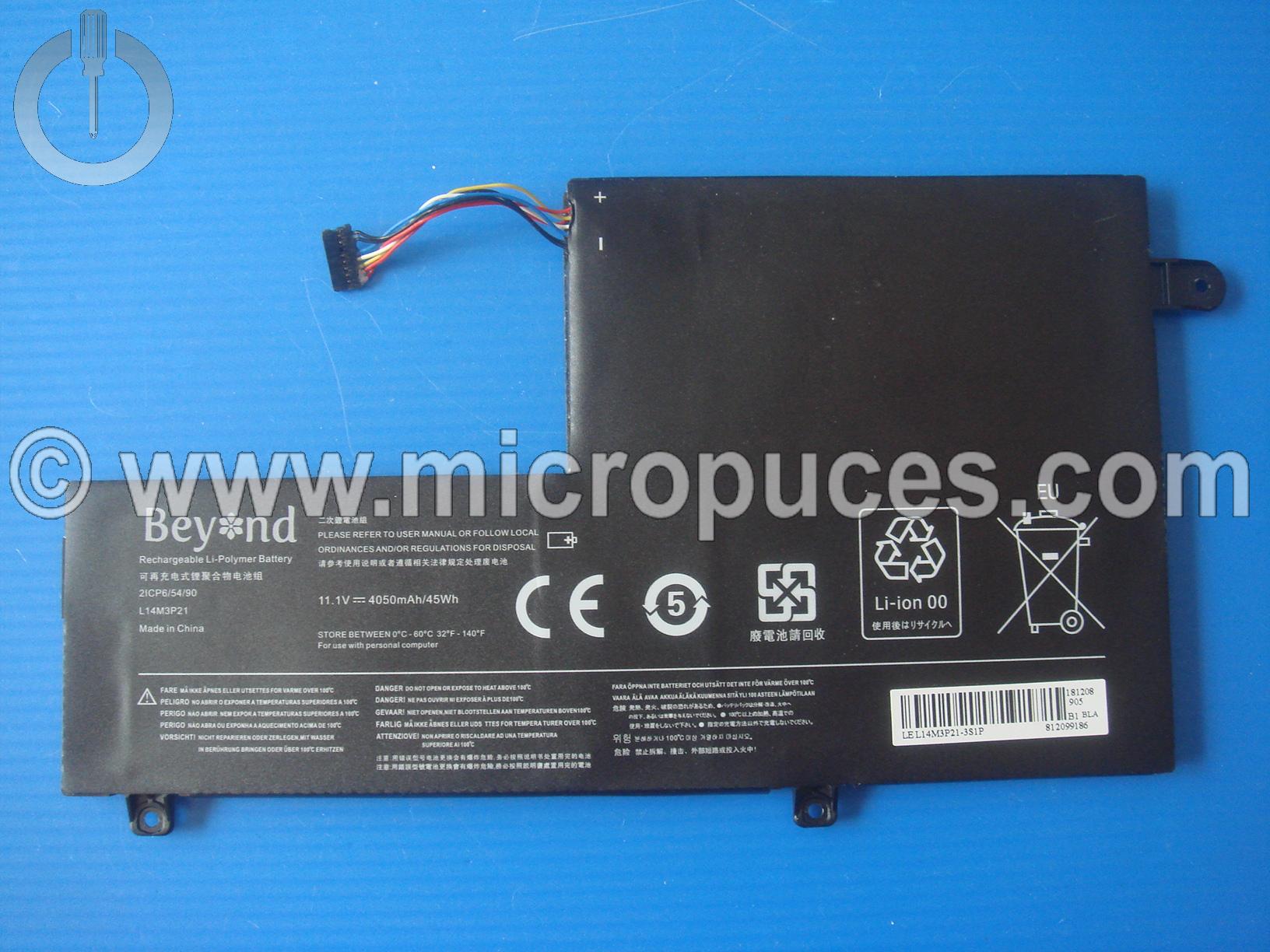 Batterie de remplacement pour LENOVO Yoga et Ideapad