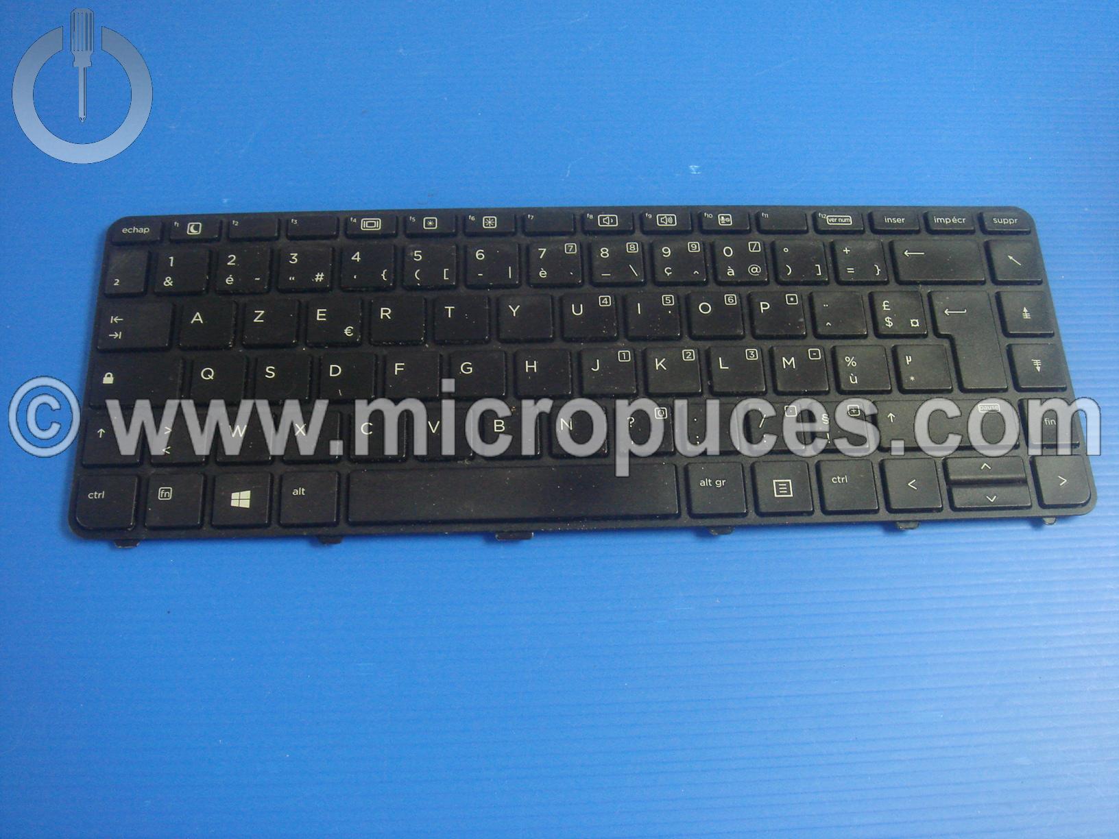 Clavier Azerty noir pour HP Probook 640 G2