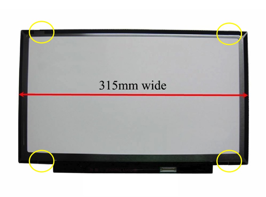 Ecran 14" Led Slim 30 pin HD 1366 x 768 - 315mm <b>sans oreilles </b>- neuf