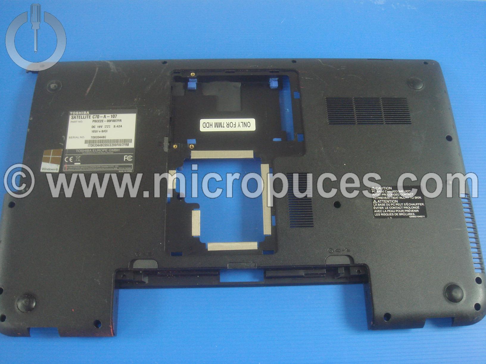 Plasturgie de dessous pour TOSHIBA Satellite S70-A C70-A